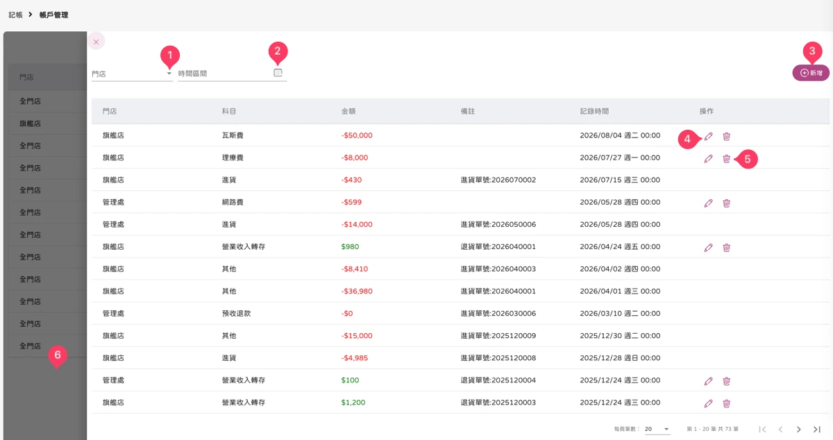 記帳 - 帳戶管理-2